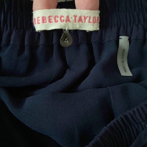 Rebecca Taylor Navy Ladder Stitch Shorts💙💙💙 - Picture 3 of 9